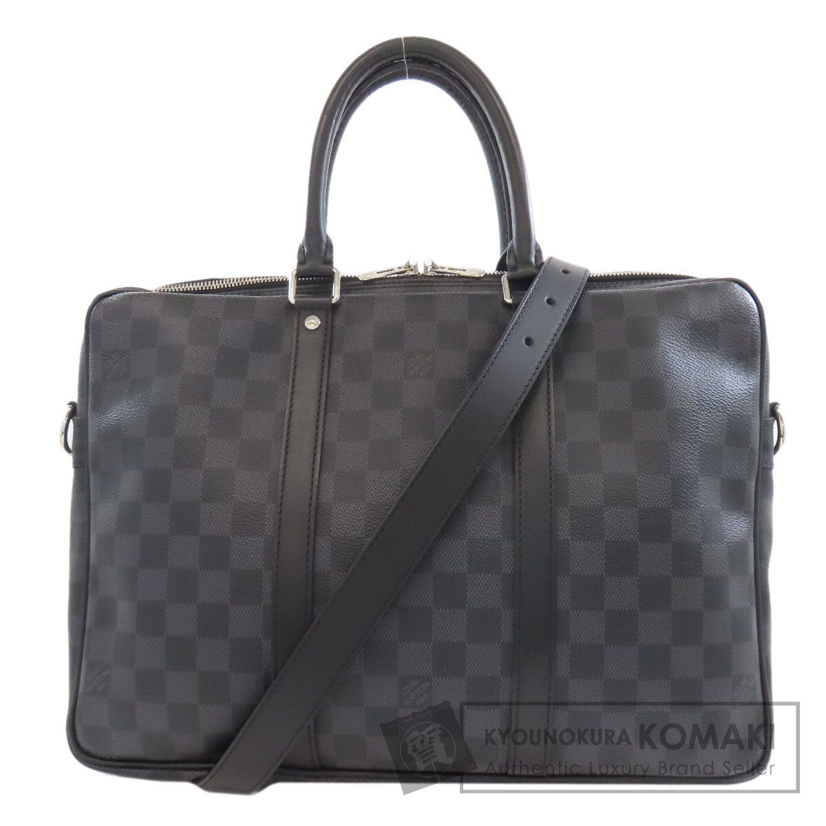 LOUIS VUITTON ルイヴィトン N41478 ポルト ドキュマン ヴォワヤージュPM ビジネスバッグ ダミエキャンバス レディース