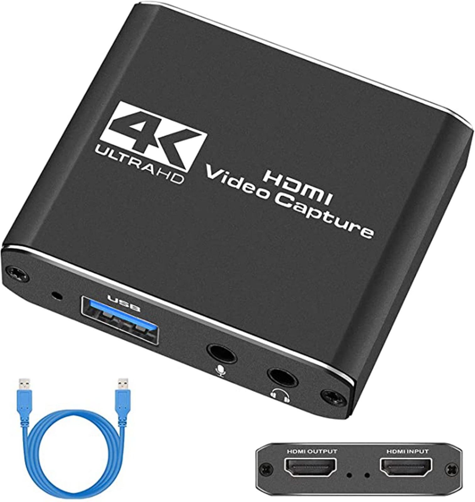 【在庫セール】キャプチャーボードSwitch ゲームキャプチャー ビデオキャプチャー、4K 30HZ HDMIパススルー、HDMI キャプボ、1080P 60Hz USB2.0/3.0ャプチャボード、HDCP、ゲーム録画/実況/配信/ライブ