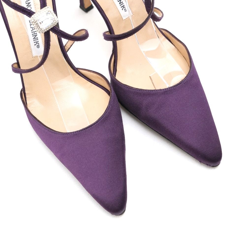 MANOLO BLAHNIK マノロブラニク ミュール サイズ37 1/2 ビジュー