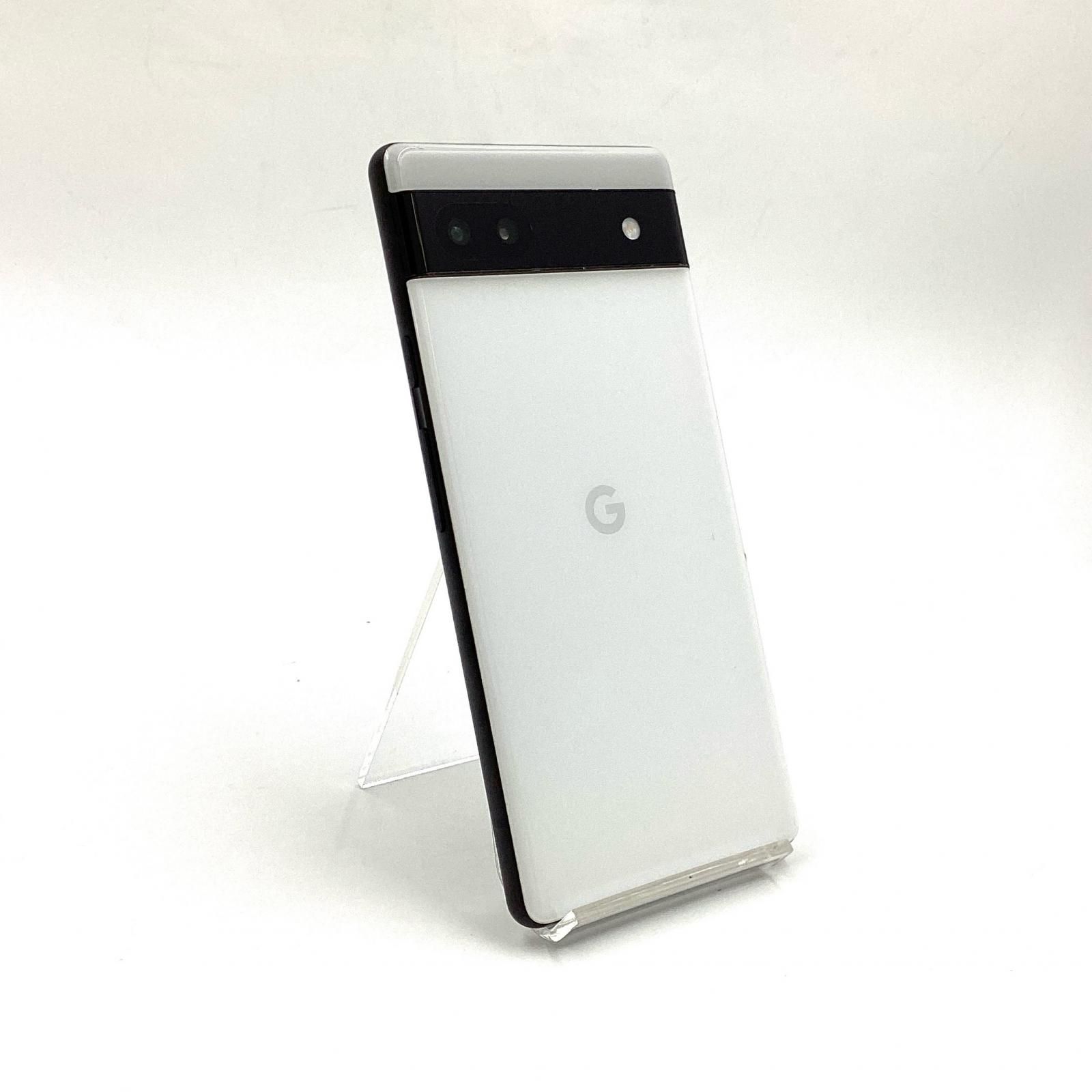 【全額返金保証】【最速発送】Google Pixel 6a 128GB Chalk au GB17L 白ロム 動作確認済