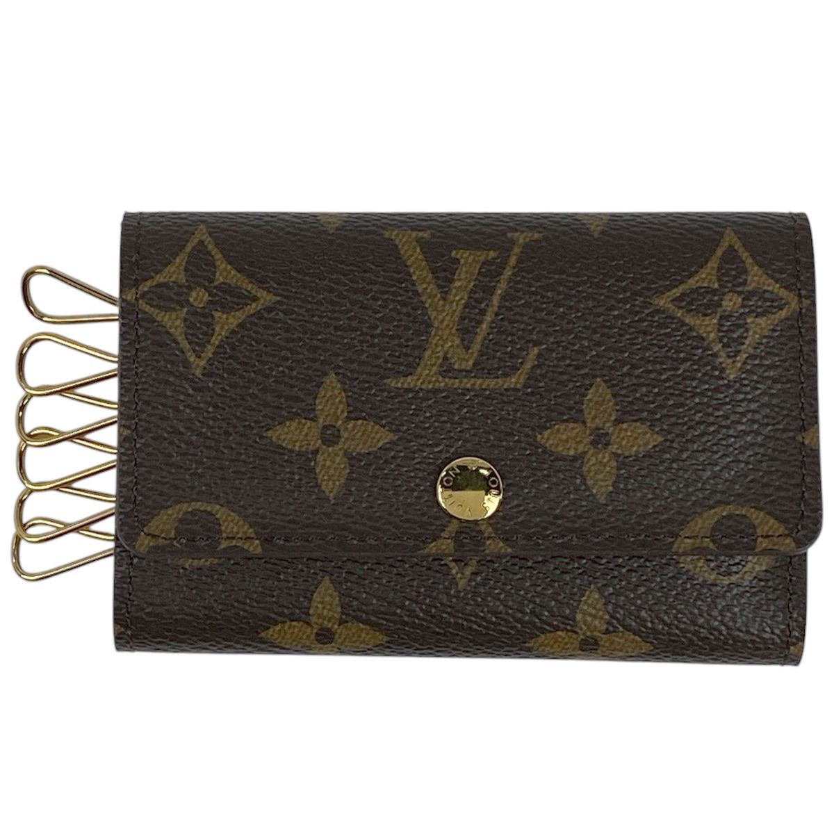 ルイ ヴィトン Louis Vuitton ミュルティクレ 6 鍵入れ キーホルダー キーフック キーケース モノグラム ブラウン M62630 レディース