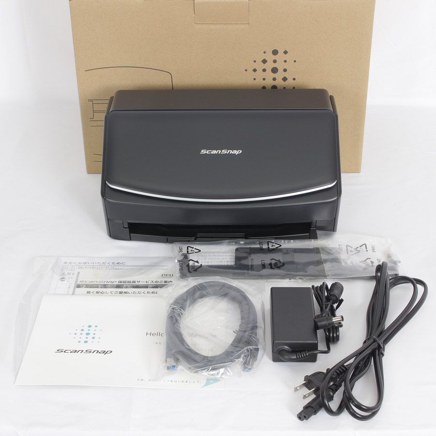 美品】富士通 ScanSnap iX1600 FI-IX1600BK-P ブラック フラッグシップモデル スキャナー スキャンスナップ 本体 -  ドキュメントスキャナー