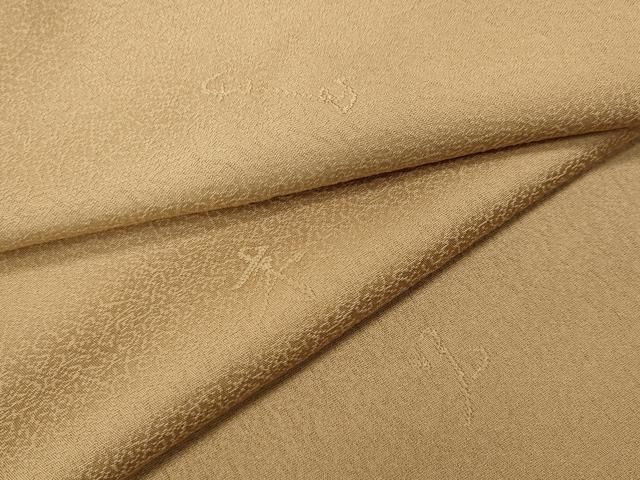 平和屋着物●上質な色無地 文字地紋 淡香色 正絹 CAAZ2592ut