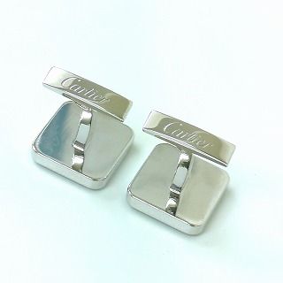 カルティエ カフリンクス Ag925 メタル フランス製 ブラックシルバーカラー Cartier カルティエ カフリンクス Ag925 メタル フランス製