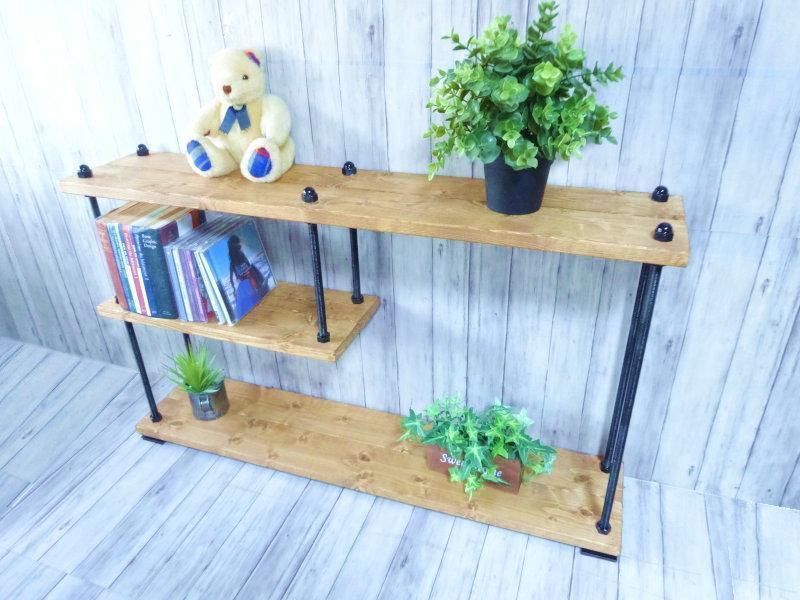 ハンドメイド サイドローテーブル スリムタイプ チーク色 NEXPOTALLINN_EU