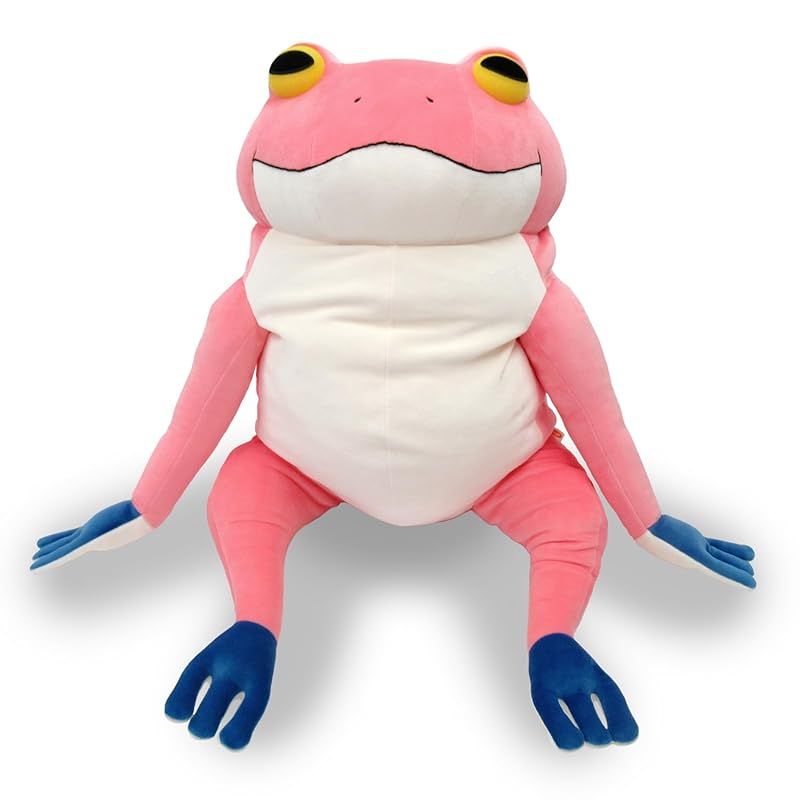 シナダグローバル もちシリーズ もちかえる ピンク XL 35×35×50cm ぬいぐるみ カエル アニマル MOKR-0880P 0