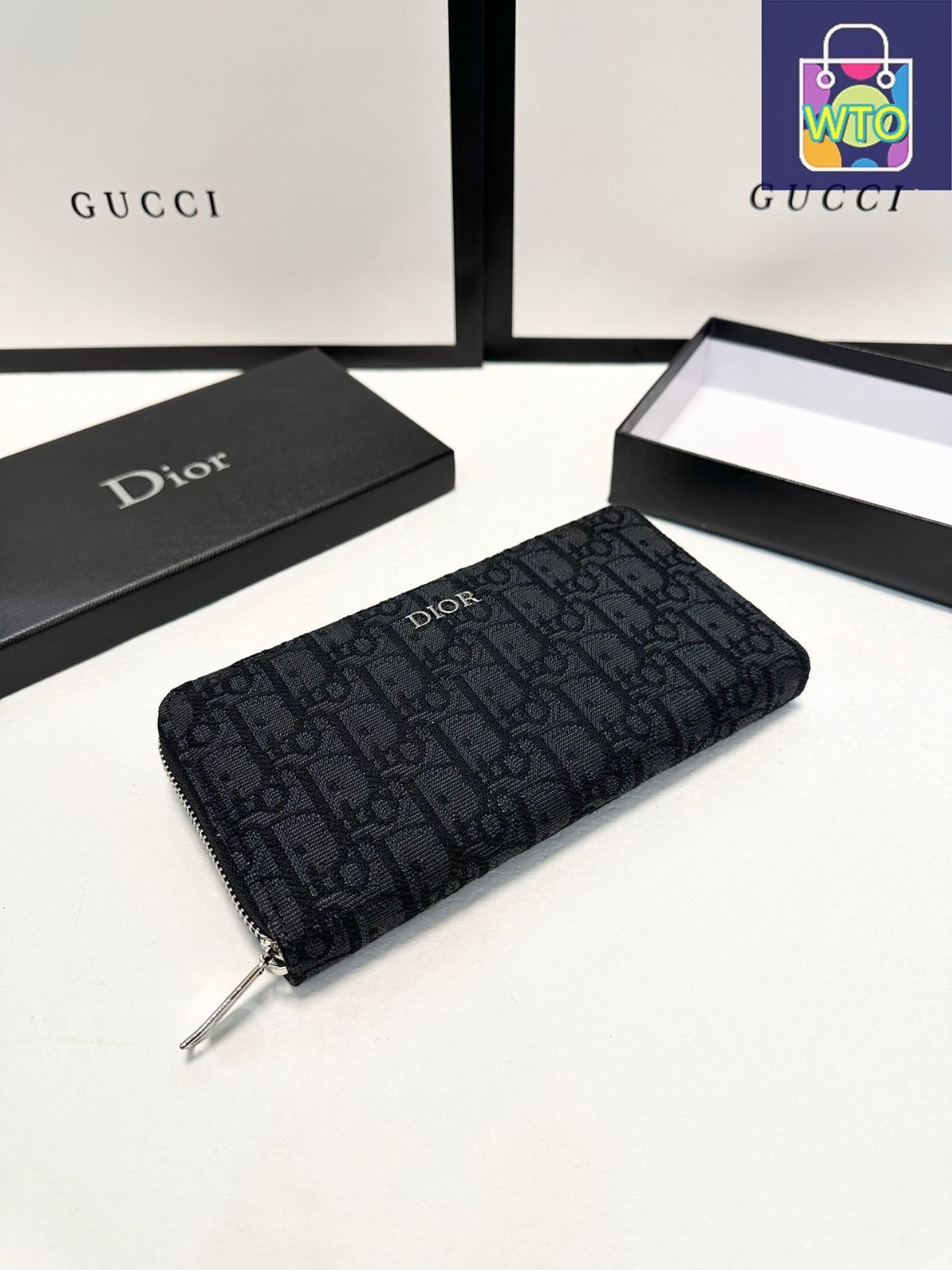 Dior財布/革財布、両用パスケース財布、男女兼用[本日特価|新品