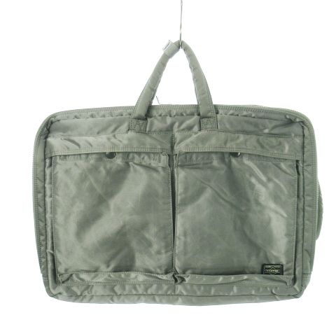 ポーター PORTER 吉田カバン TANKER ビジネスバッグ ブリーフケース 3way リュック デイパック ハンドバッグ ショルダーバッグ ナイロン 通勤 緑 セージグリーン |MN4 GY18