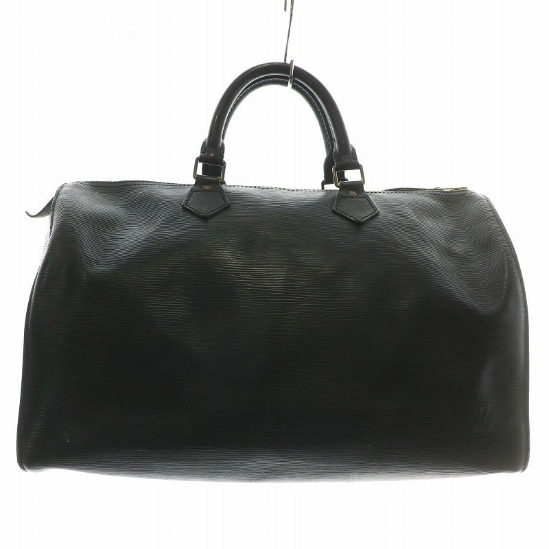 ルイヴィトン LOUIS VUITTON エピ スピーディ35 ヴィンテージ ボストンバッグ ハンド レザー M42992 ロゴ 型押し 黒 ブラック |XZ OH GY17