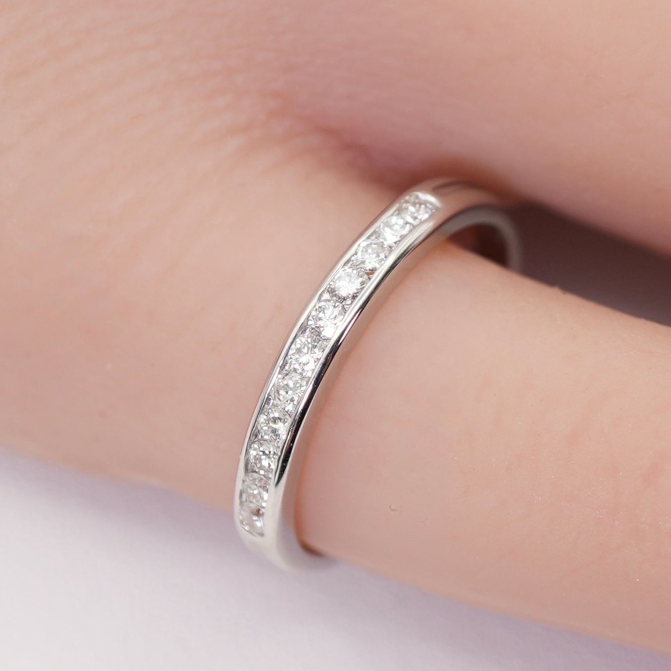 ティファニー　ハーフエタニティ　プラチナ　ダイヤモンドリング 楽天市場】ティファニー TIFFANY&Co. ハーフエタニティ