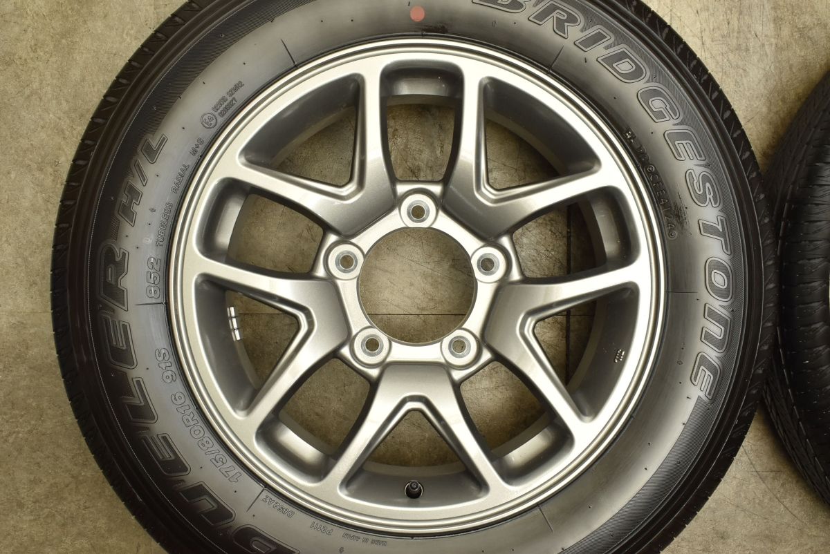 製 新車外し品 スズキ JB64 ジムニー 純正 16in 5.5J 22 PCD139.7 ブリヂストン デューラー H L 852 175 80R16 JB23 バリ溝 FFCRYSTALESIA_COM