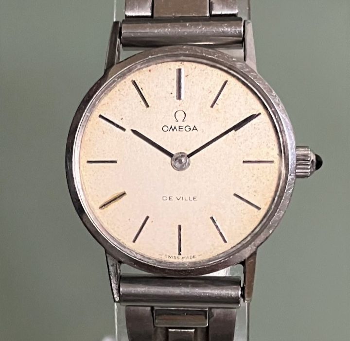 ☆OMEGA オメガ Ω/Deville デビル☆手巻き☆シルバー文字盤