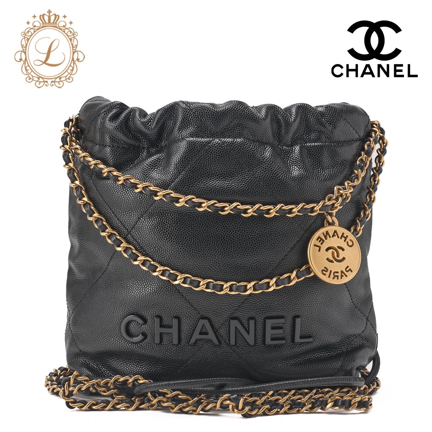 CHANEL シャネル マトラッセ シャネル22 ミニ チェーンショルダー