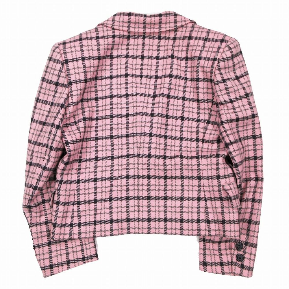 Vintage NINA RICCI ニナリッチ チェック柄 ダブル クロップド