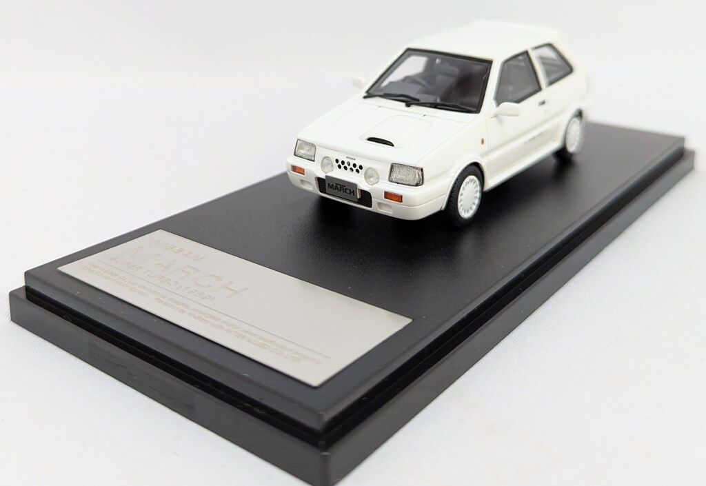 インターアライド 1|43 Hi-Story NISSAN MARCH SUPER TURBO 1989 クリスタルホワイト HS281WH