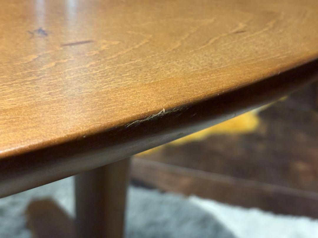 HIDA 飛騨産業 クレセント ダイニングテーブル リビング 豆型 nRZ 