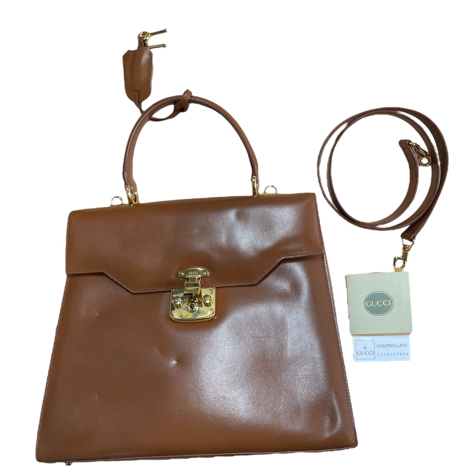 ◆ ◆ GUCCI グッチ レザー ハンドバッグ ショルダーバッグ 2way 000 110 0192 キャメル レザー 本体のみ V89566NMN