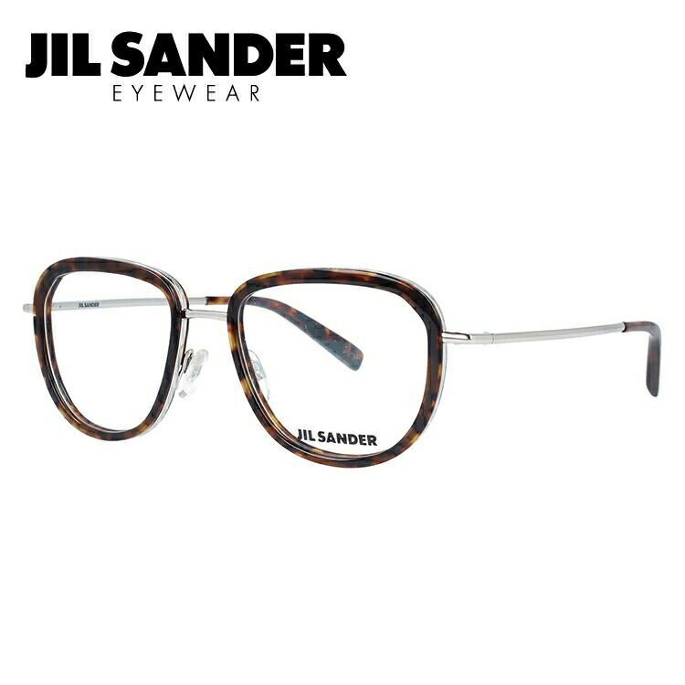 JIL SANDER メガネフレーム ウェリントン型 おしゃれ老眼鏡 リーディンググラス ジルサンダー J2009-C 50 レディース ファッションメガネ