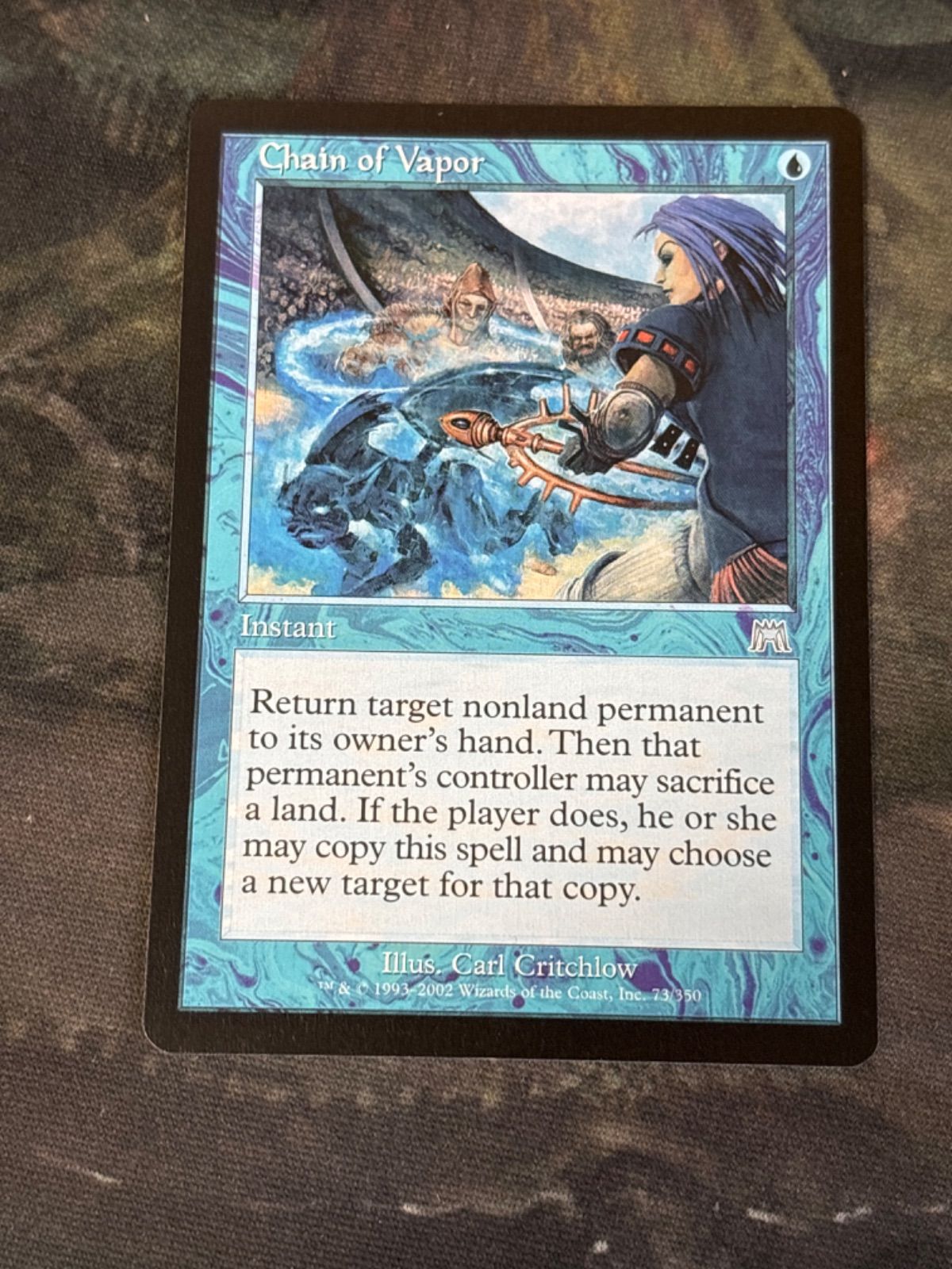 MTG 蒸気の連鎖/Chain of Vapor ONS英語FOIL 蒸気の連鎖 foil 英語版（蒸気の連鎖/Chain of Vapor》[C16] 青U