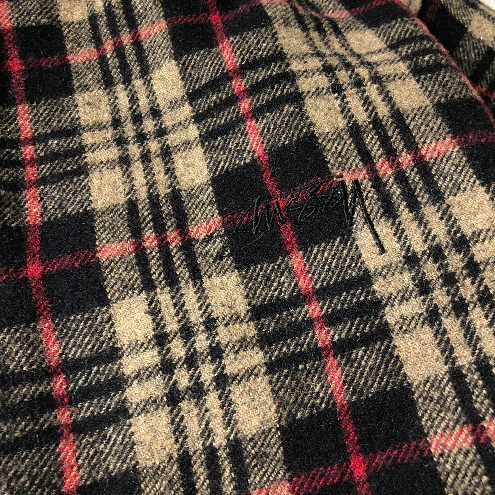 90's vintage OLD STUSSY ショーンフォントロゴ刺繍 ウール スタジャン