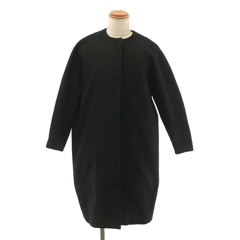 プルミエアロンディスモン ウール ロングコート ブラック 黒 38 1er 1er Arrondissement（プルミエアロンディスモン）の「MANTECOノー