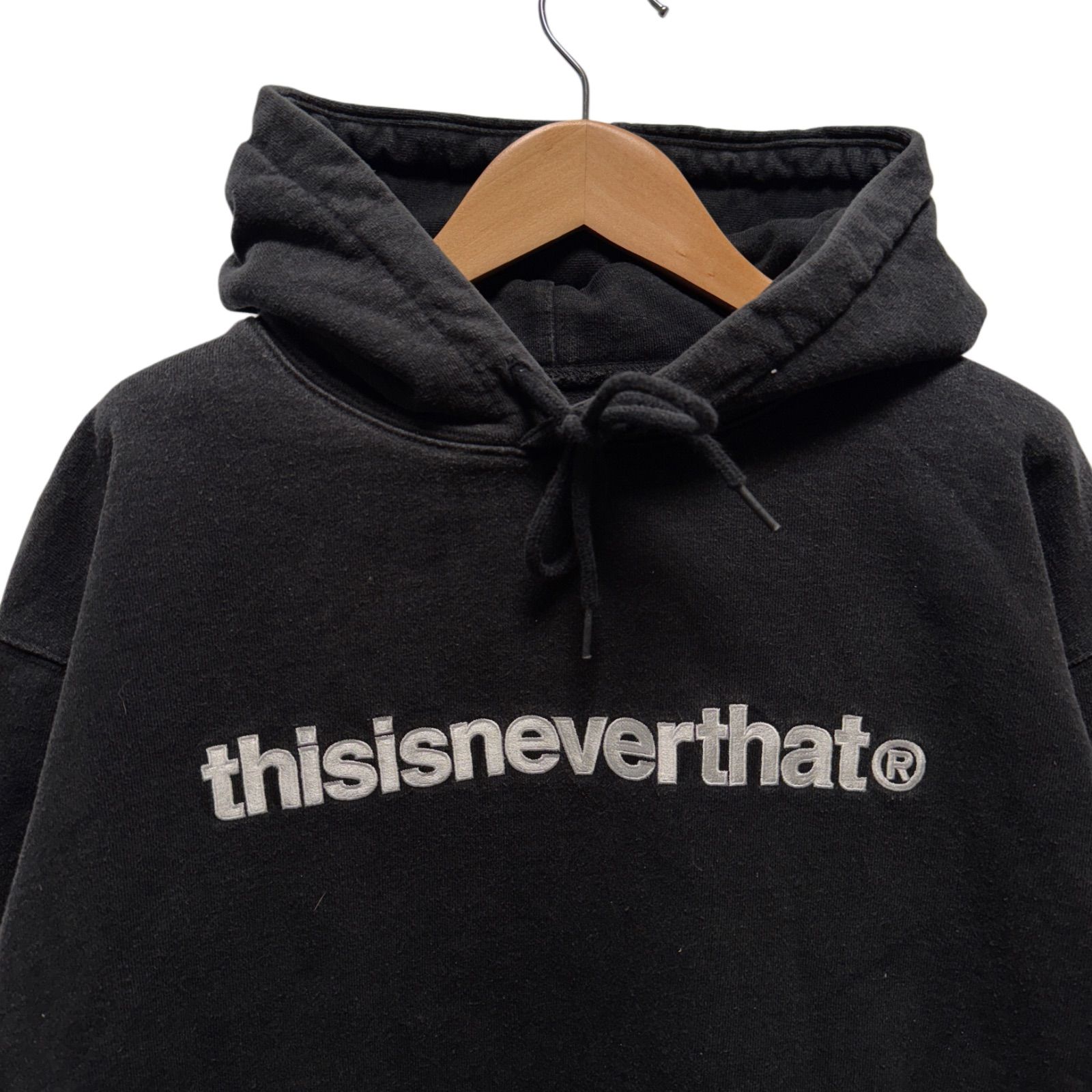 美品 Thisisneverthat パーカー XLサイズ ボックスシルエット ネバザ
