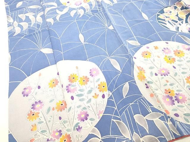 平和屋着物○訪問着 草花文 鬼しぼ縮緬 正絹 逸品 DAAT1244tw - メルカリ