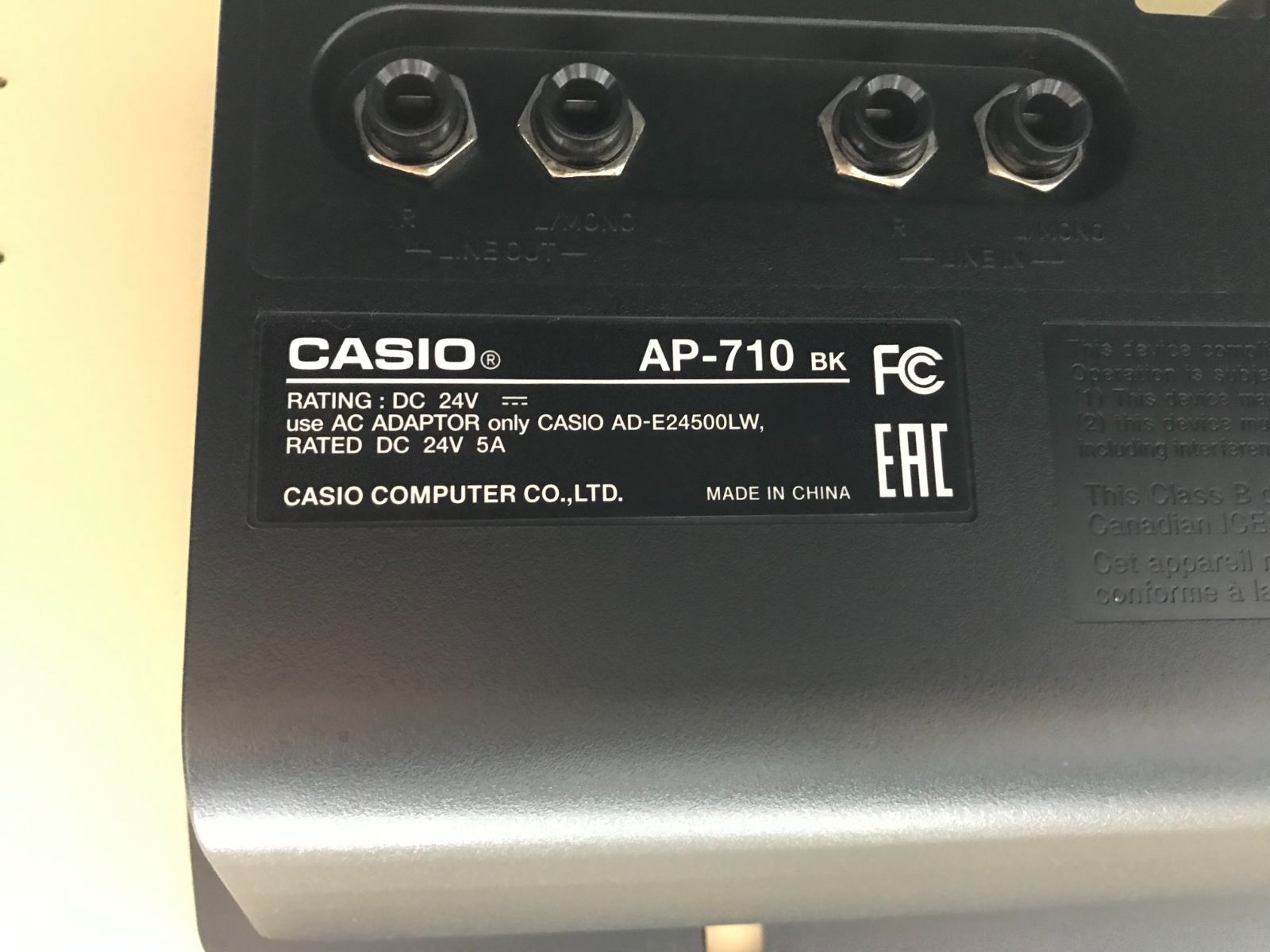 ☆69949【電子ピアノ】CASIOAP710BK21年製