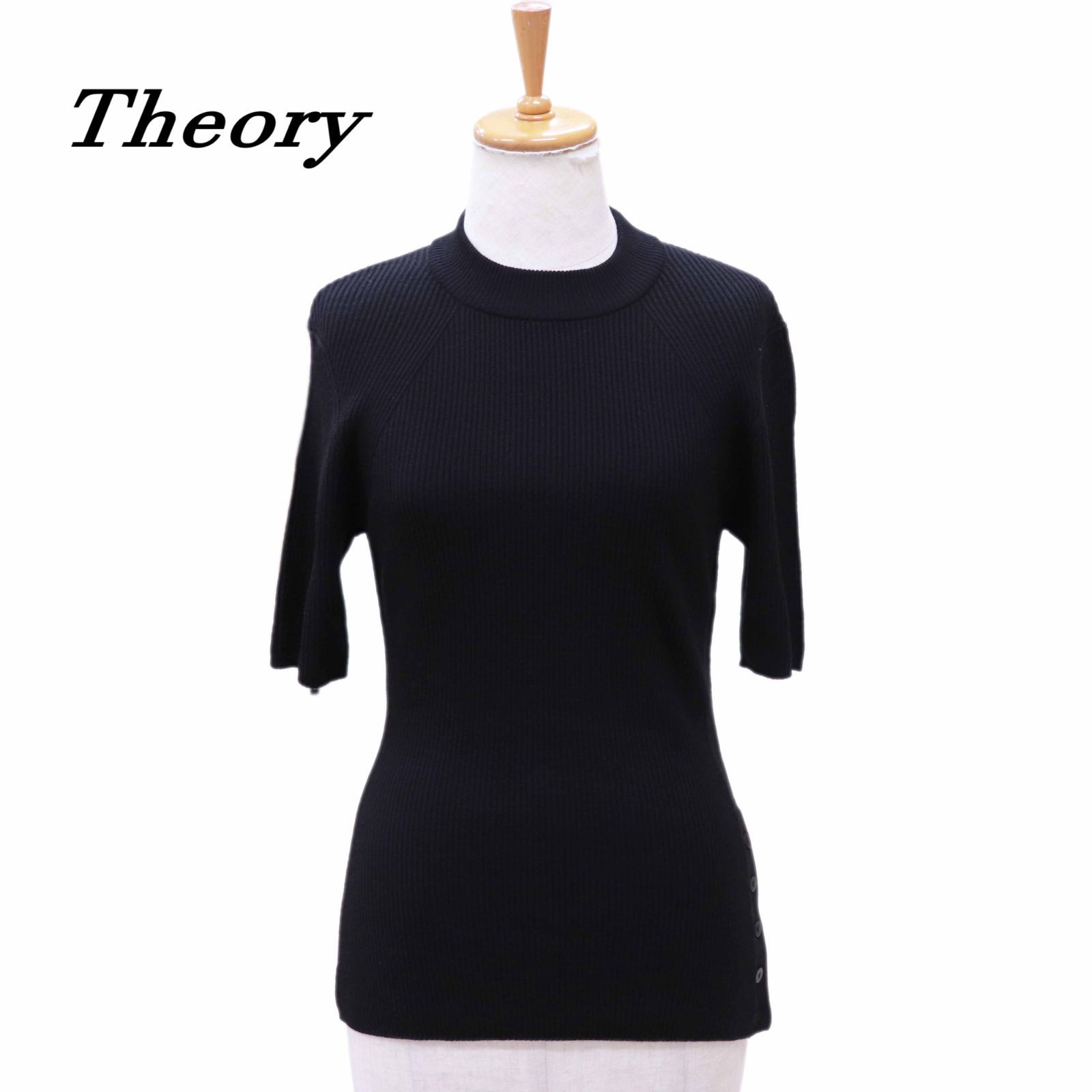 Theory 半袖ニット ブラック M theory luxe ブラック 半袖ニット - メルカリ