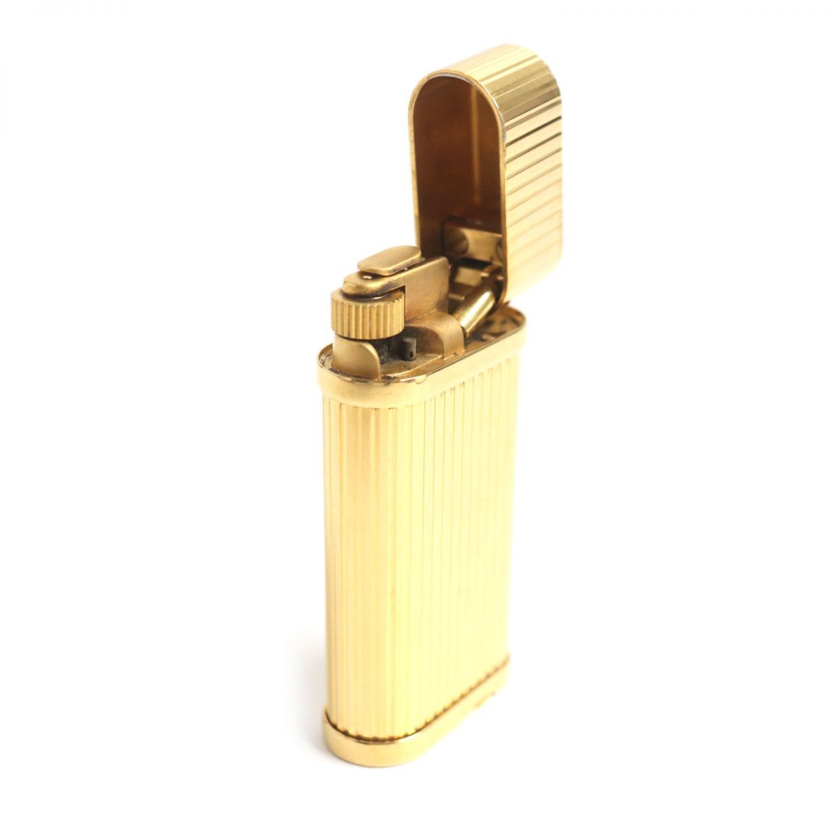 良品▽Cartier カルティエ ゴドロン ストライプ柄 ロゴ刻印入り 良品▽Cartier カルティエ ゴドロン ストライプ柄 ロゴ刻印入り