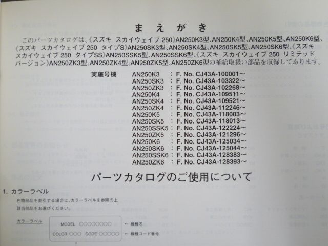 スカイウエイブ 250 タイプS SS リミテッドバージョン AN250