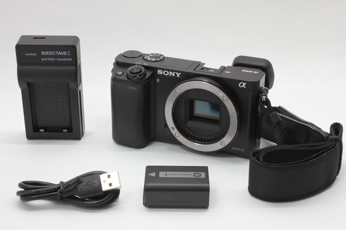 動作美品】ソニー SONY α 6000 ボディ 動作確認済 バッテリー 動作美品】ソニー SONY α 6000 ボディ 動作確認済 バッテリー