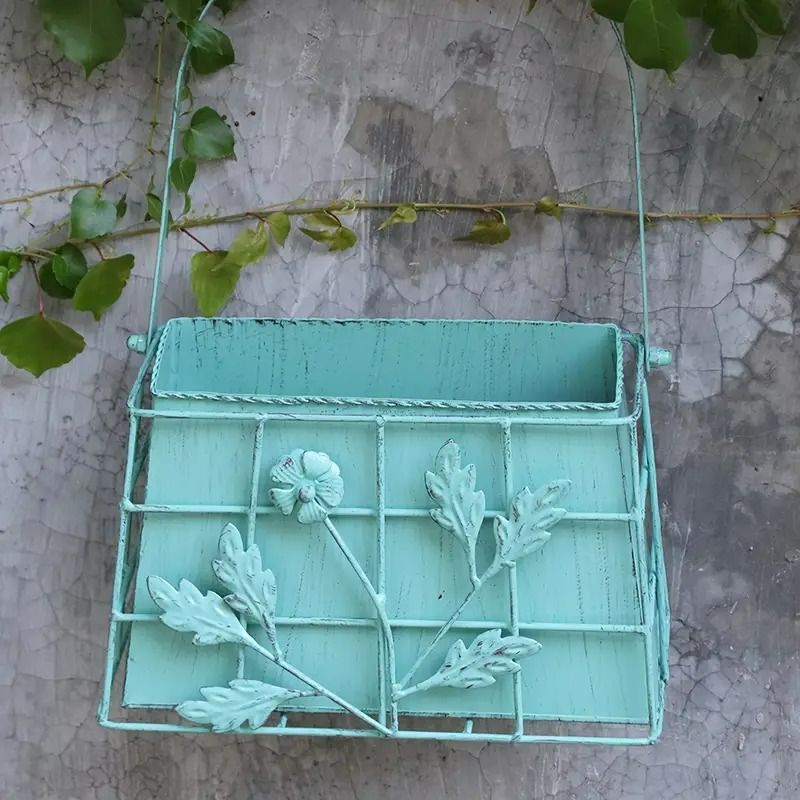 アイアン ハンギングバスケット ハンギングプランター ホワイト