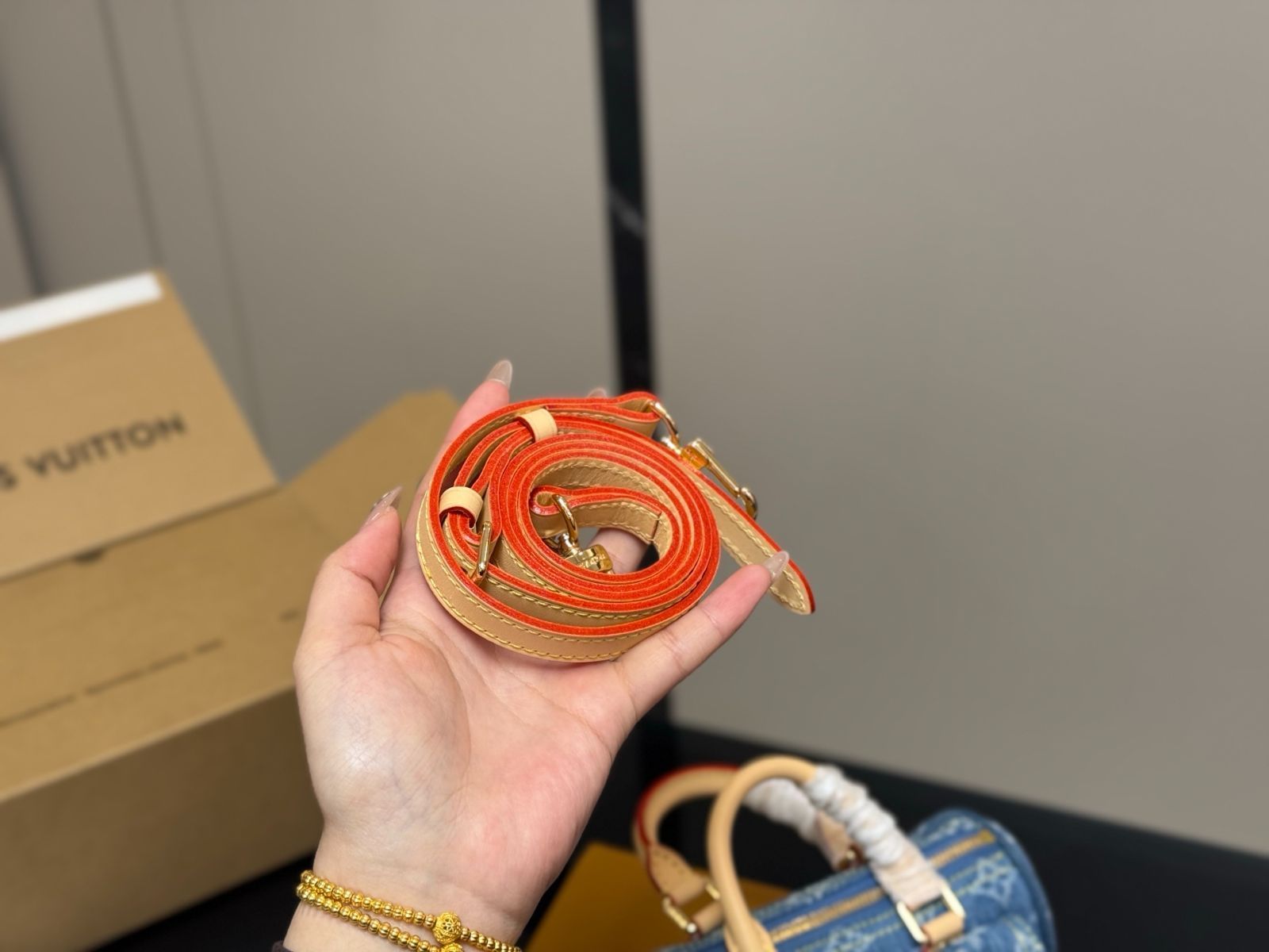 今日特価】Louis Vuitton Nano Speedy Denim ルイ ヴィトン