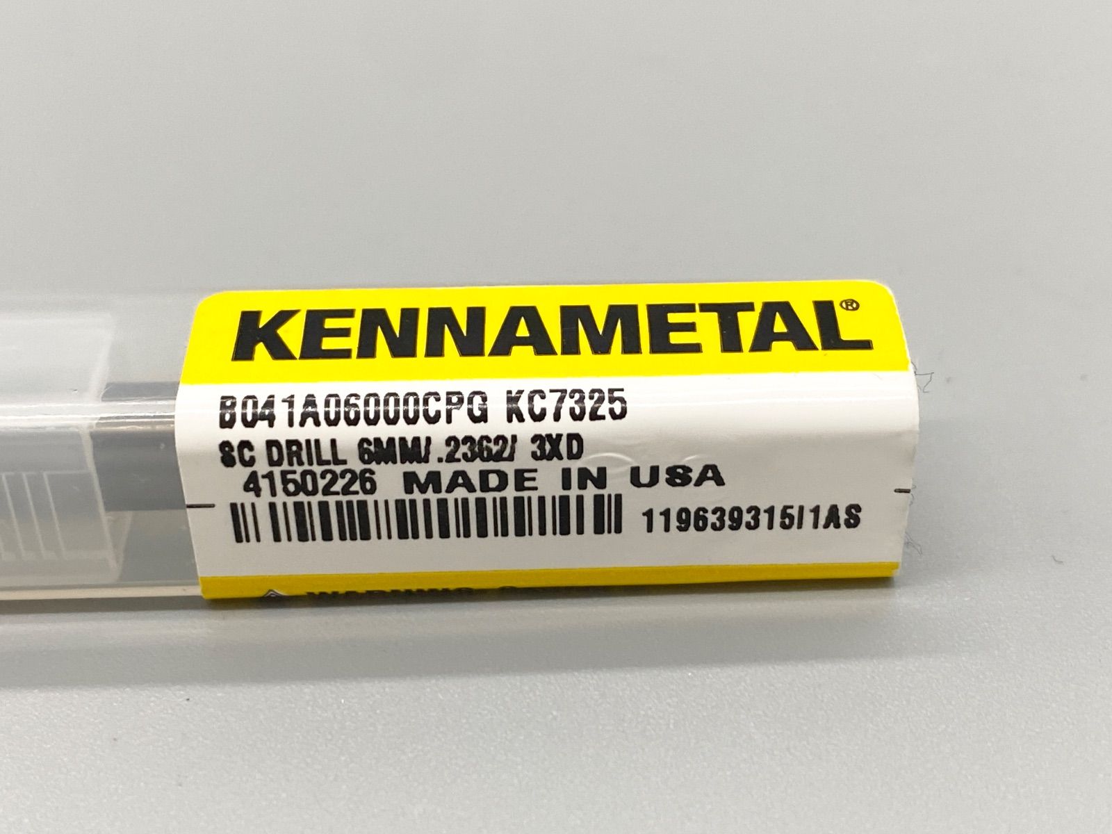 ケナメタル 超硬ドリル B041A06000CPG KC7325