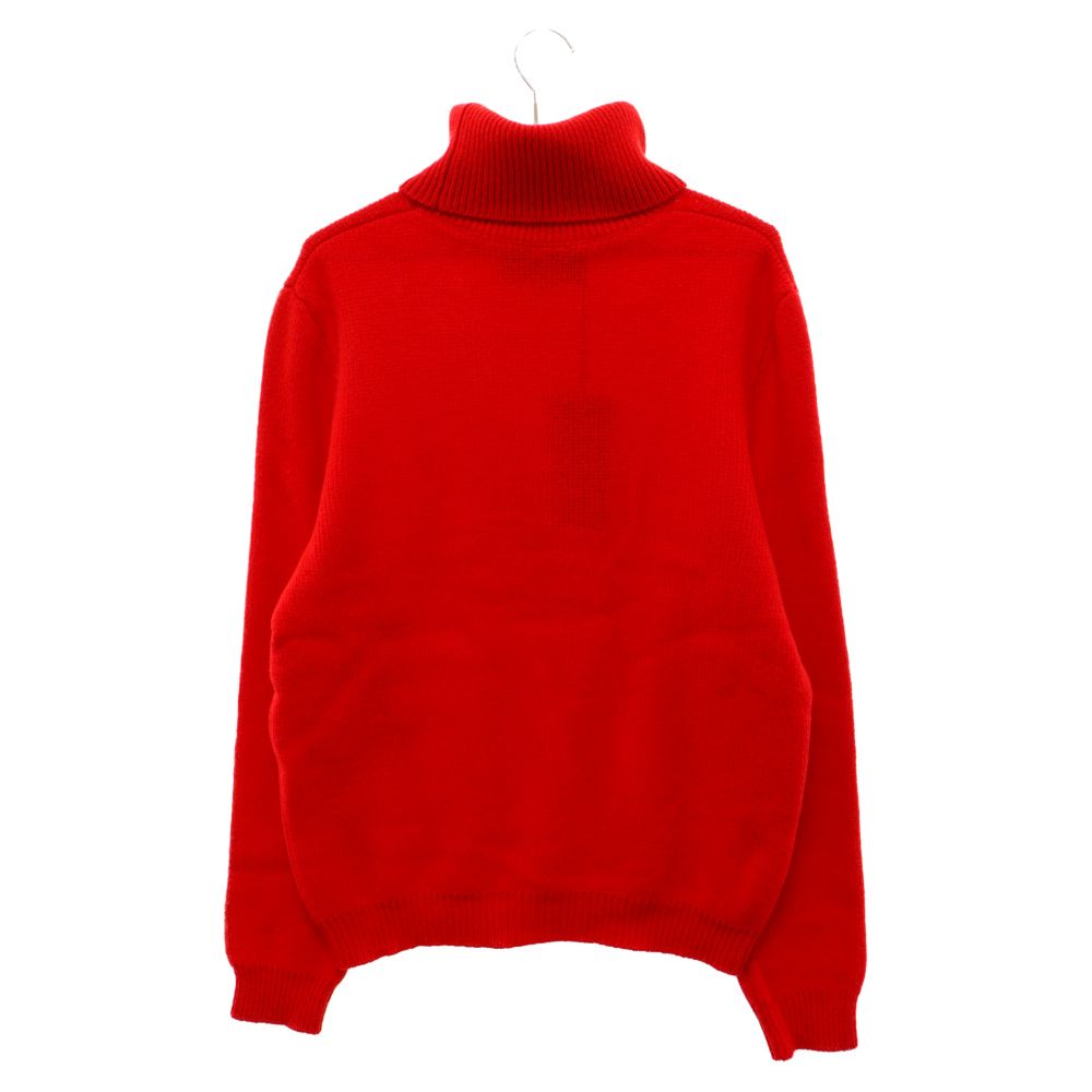 GUCCI / ニット・セーター(厚手)/S/ウール/RED/無地/720964 XKCPU GUCCI (グッチ) GGロゴ刺繍タートルネックニット 長袖セーター 720964