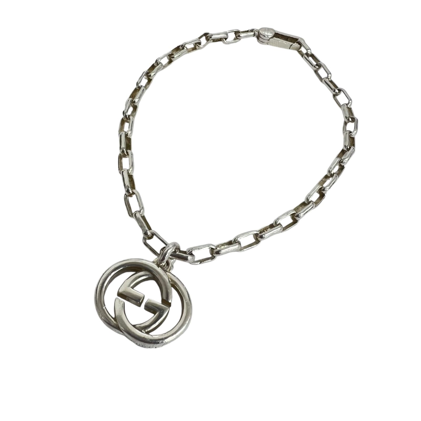 GUCCI　インターロッキング　ブレスレット　シルバー925 楽天市場】GUCCI グッチ ブレスレット シルバー 925 バングル インター