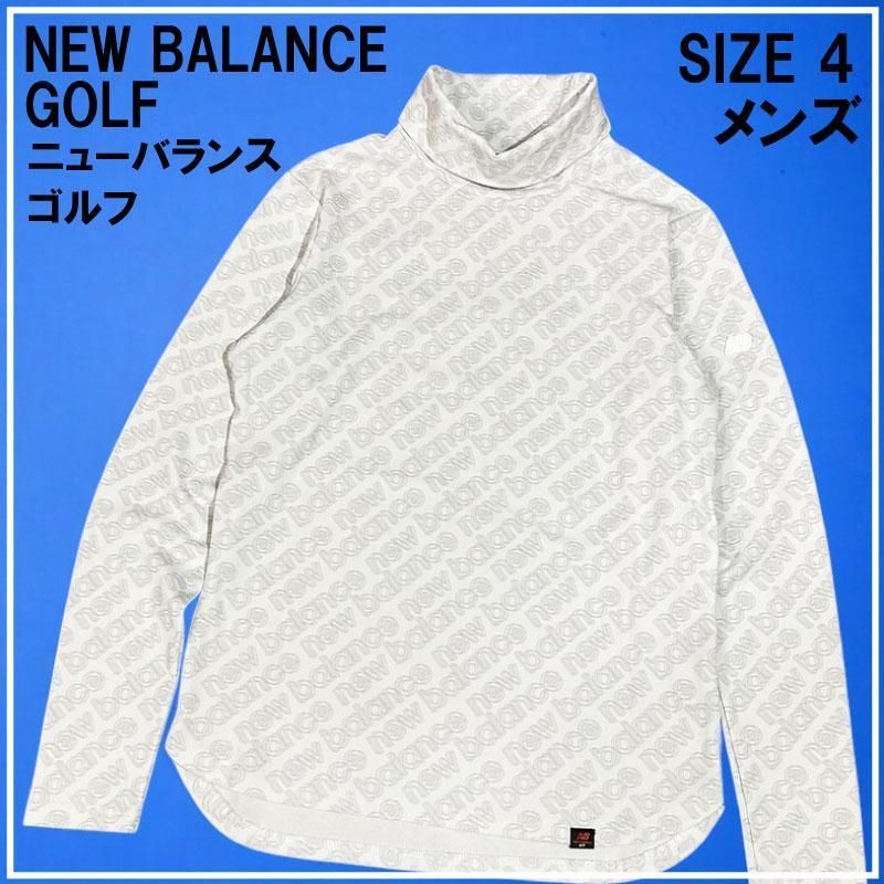 ニューバランス ゴルフ タートルネック 長袖 Tシャツ ロゴ 柄 4