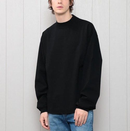 新品未使用！H beauty&youth ブラック 長袖 Tシャツ H BEAUTY&YOUTH エイチ ビューティーアンドユース 日本製 CREW