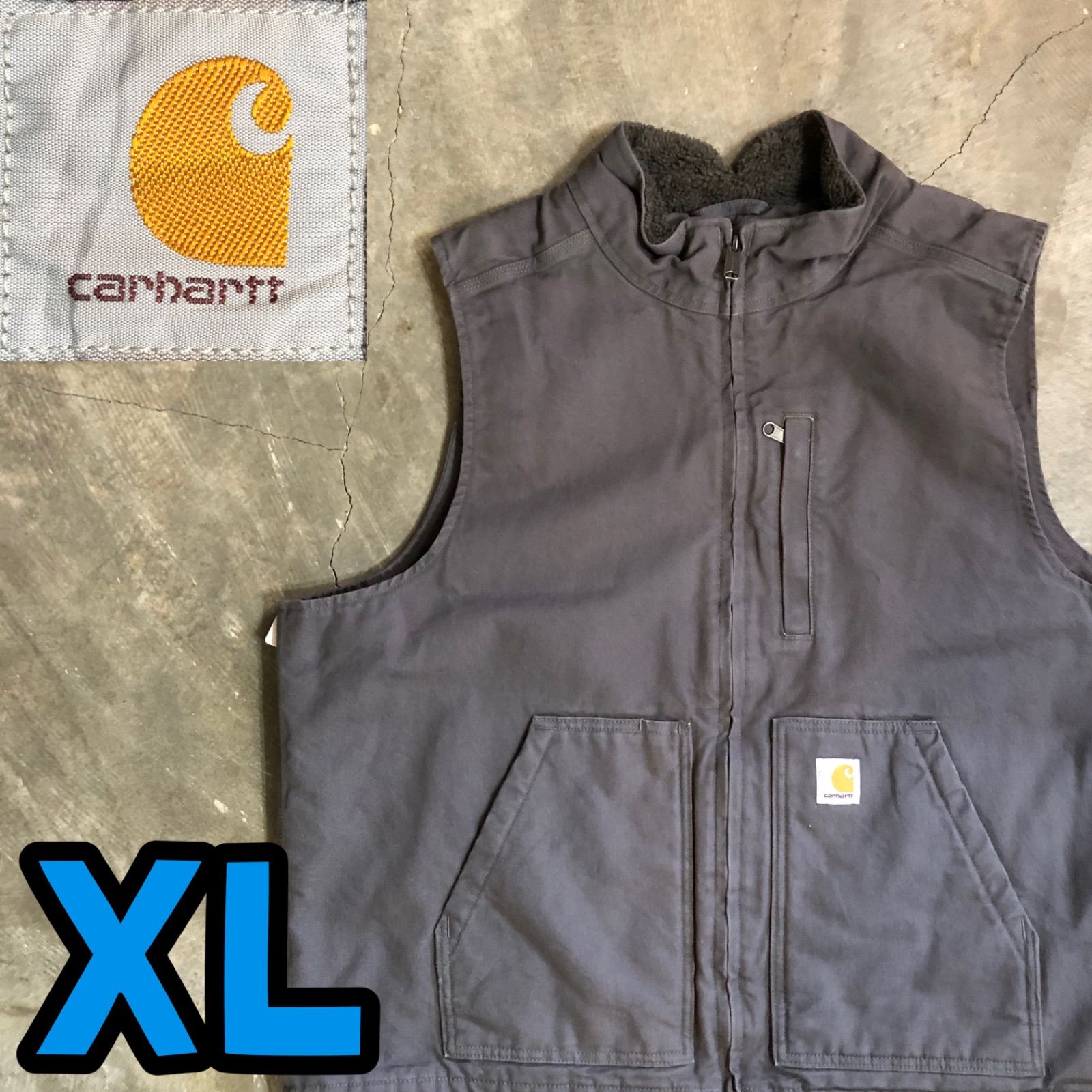 T4322 Carhartt ダックベスト　ビッグサイズ　アメカジ　古着