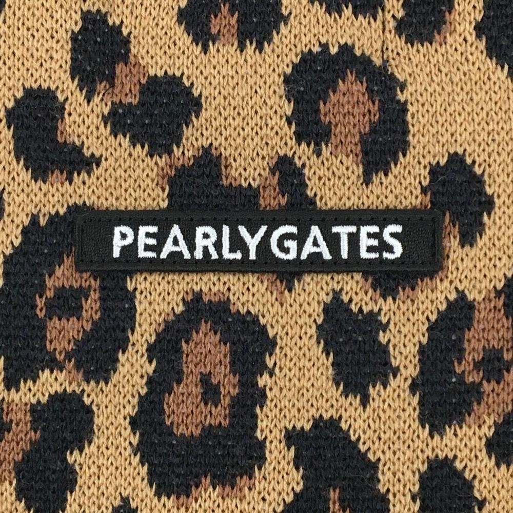 セーター ライトブラウン×黒