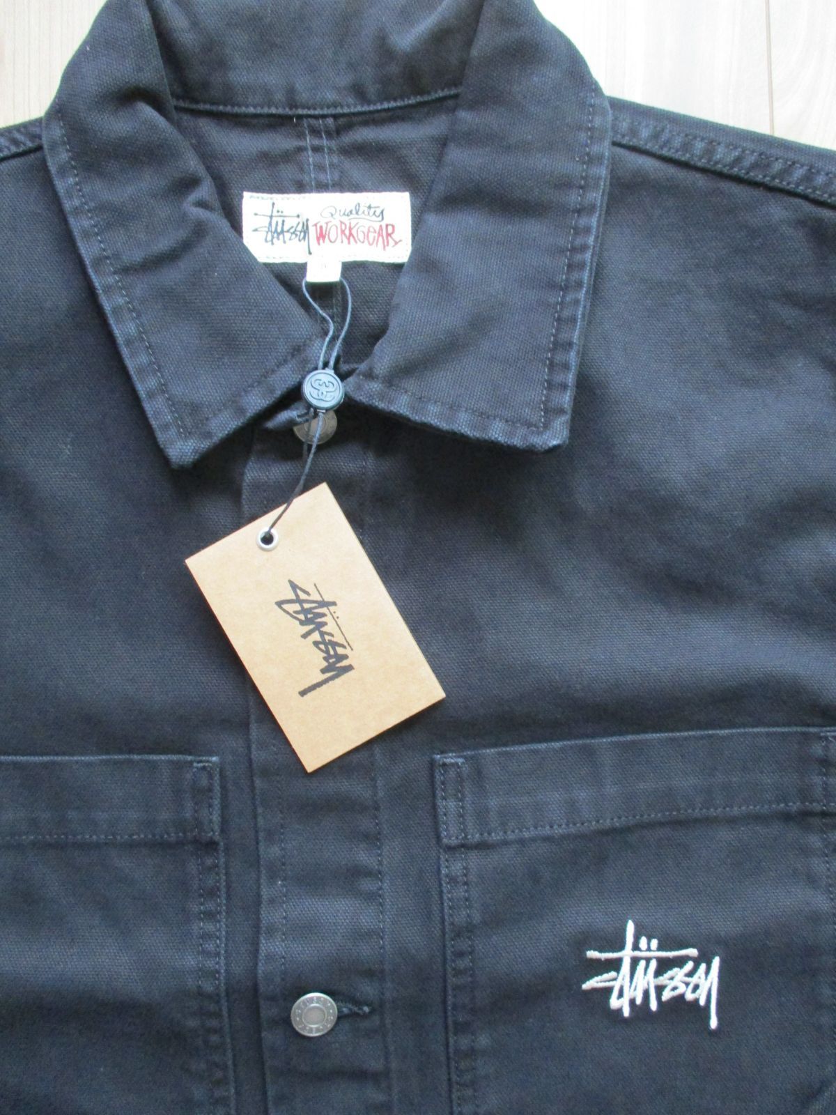 stussy ステューシー デニムジャケット 黒 新品 Lサイズ - メルカリ