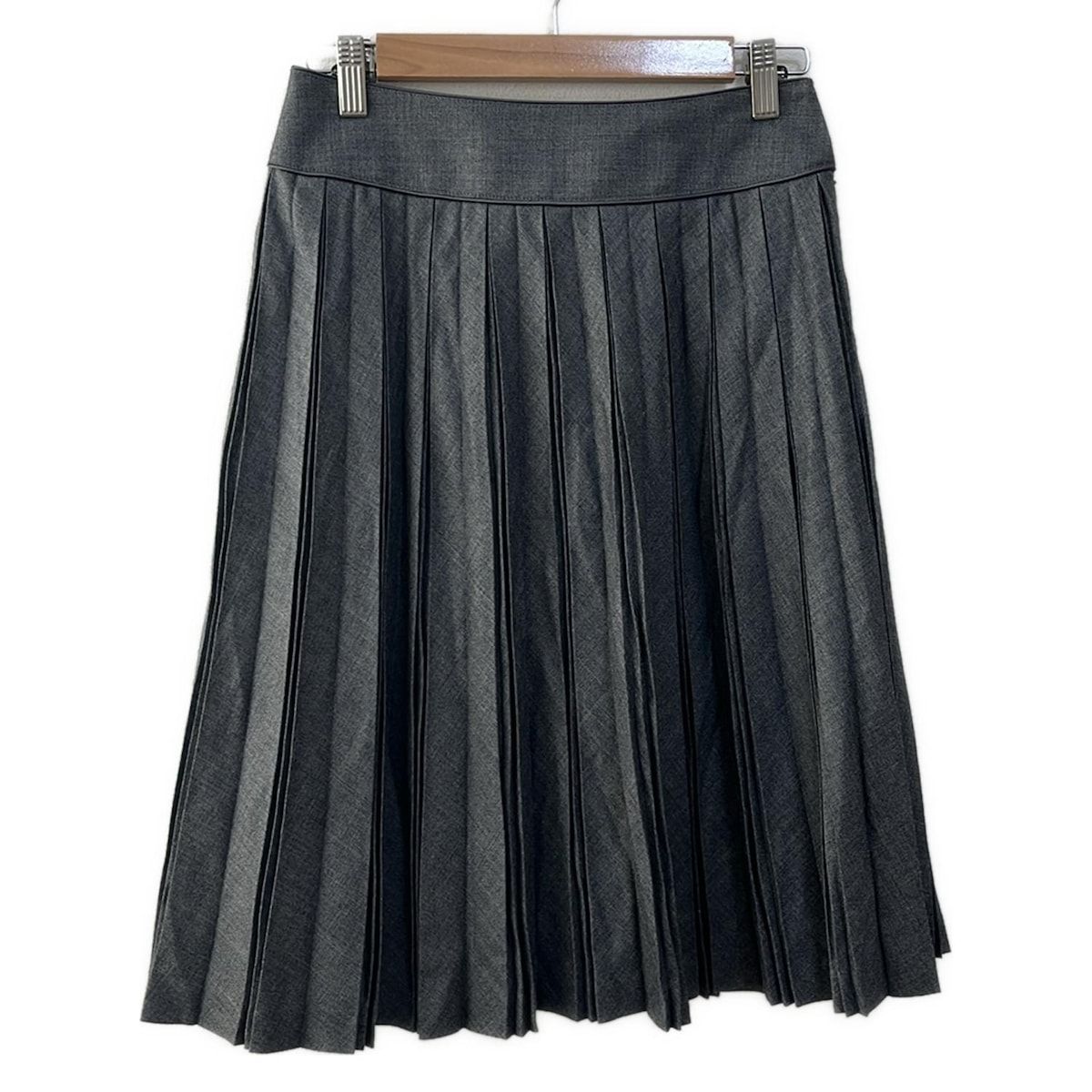 Burberry LONDON バーバリーロンドン スカート サイズ36 M レディース - グレー ひざ丈 プリーツ