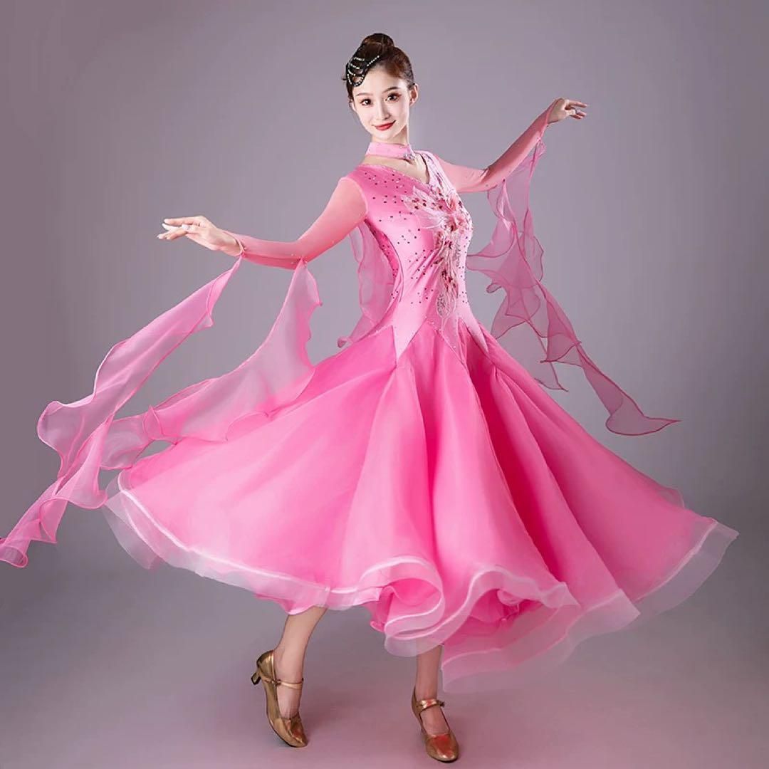 スタンダード練習着！気分があがるオシャレなワンピース★ダンスパーティーにも！ スタンダード練習着！気分があがるオシャレなワンピース☆ダンス