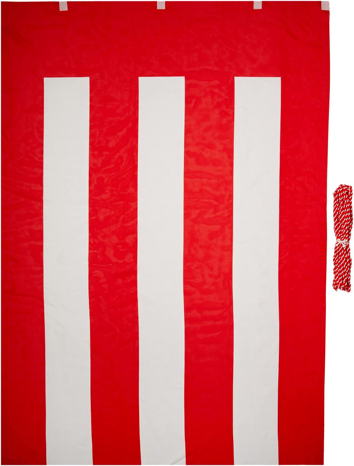 イタミアート 紅白幕 高さ180cm×長さ1080cm 6間 テトロンポンジ 紅白ひも付 KH005-06IN