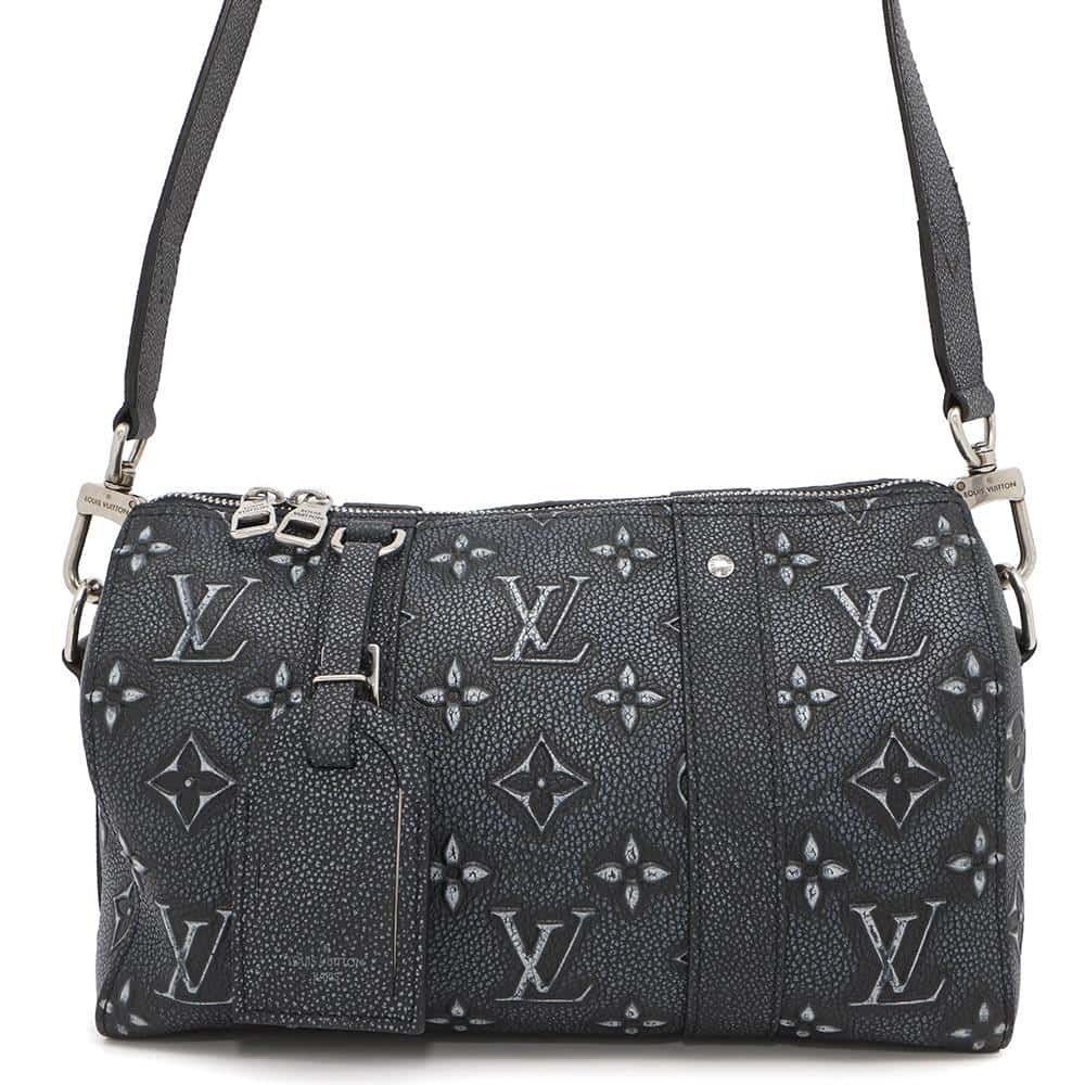 ルイヴィトン ショルダーバッグ モノグラム デボス シティ キーポル M21448 LOUIS VUITTON ブラック 黒
