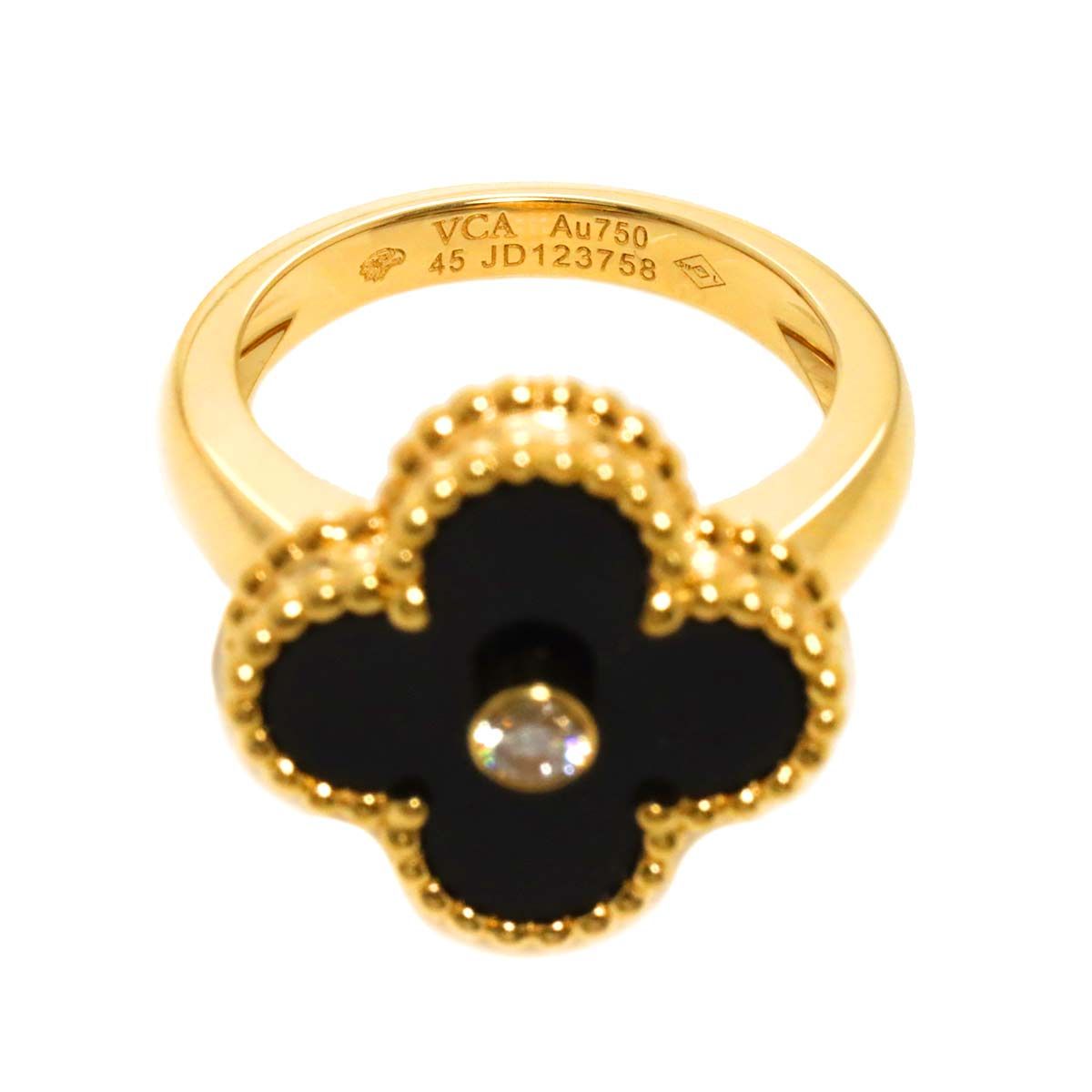 美品ヴァンクリーフ＆アーペル ヴィンテージアルハンブラ オニキス