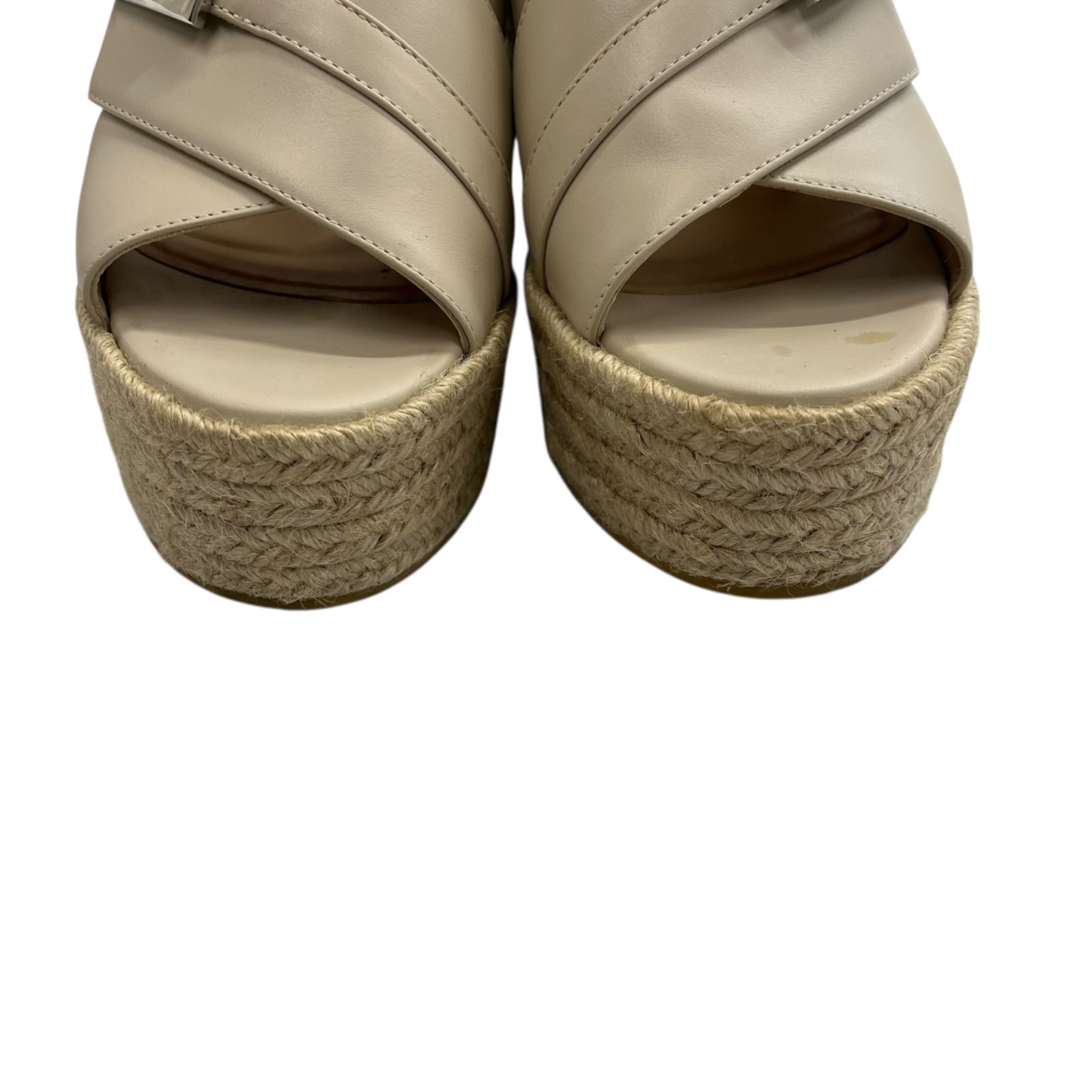 美品 セルジオロッシ SERGIO ROSSI ウェッジソール サンダル 美品 セルジオロッシ SERGIO ROSSI ウェッジソール サンダル