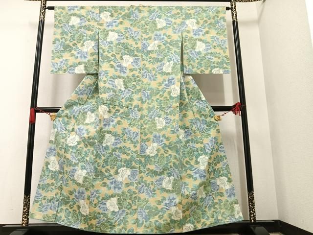 平和屋着物●小千谷紬　花唐草文　正絹　逸品　未使用　CABA4643vp 平和屋着物○小千谷紬 草花文 正絹 逸品 未使用 AAAW1827ph - メルカリ