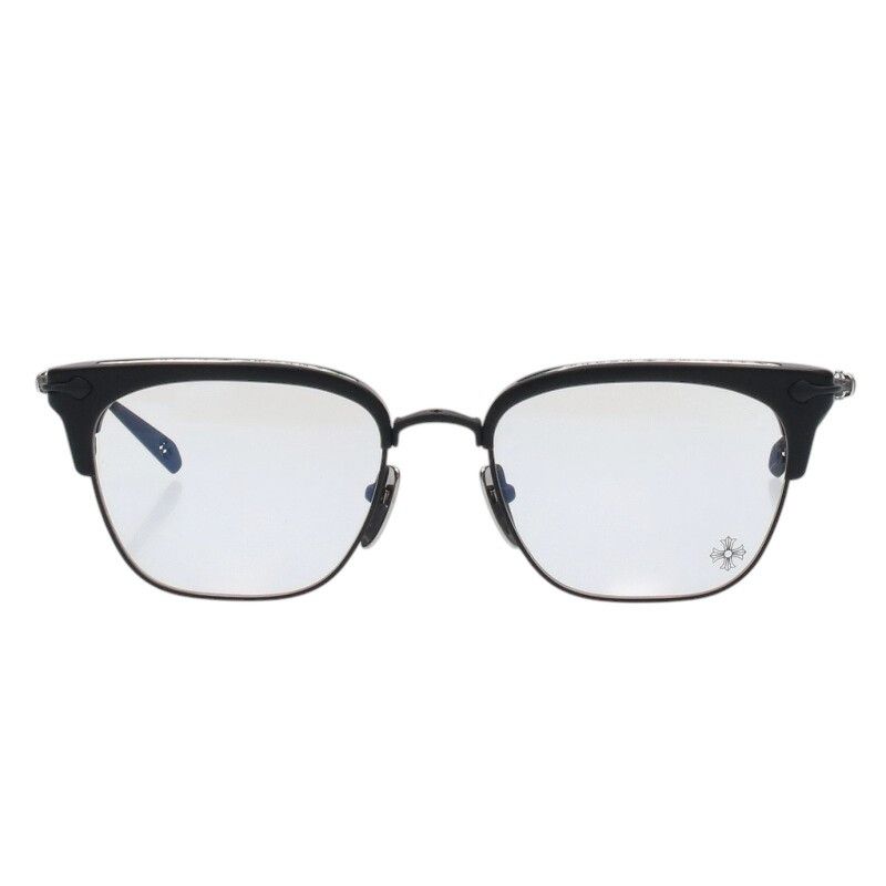 クロムハーツ　クロスボールハーフリムスクエアサング クロムハーツ SLUNTRADICTION II クロスボールハーフリムスクエア眼鏡